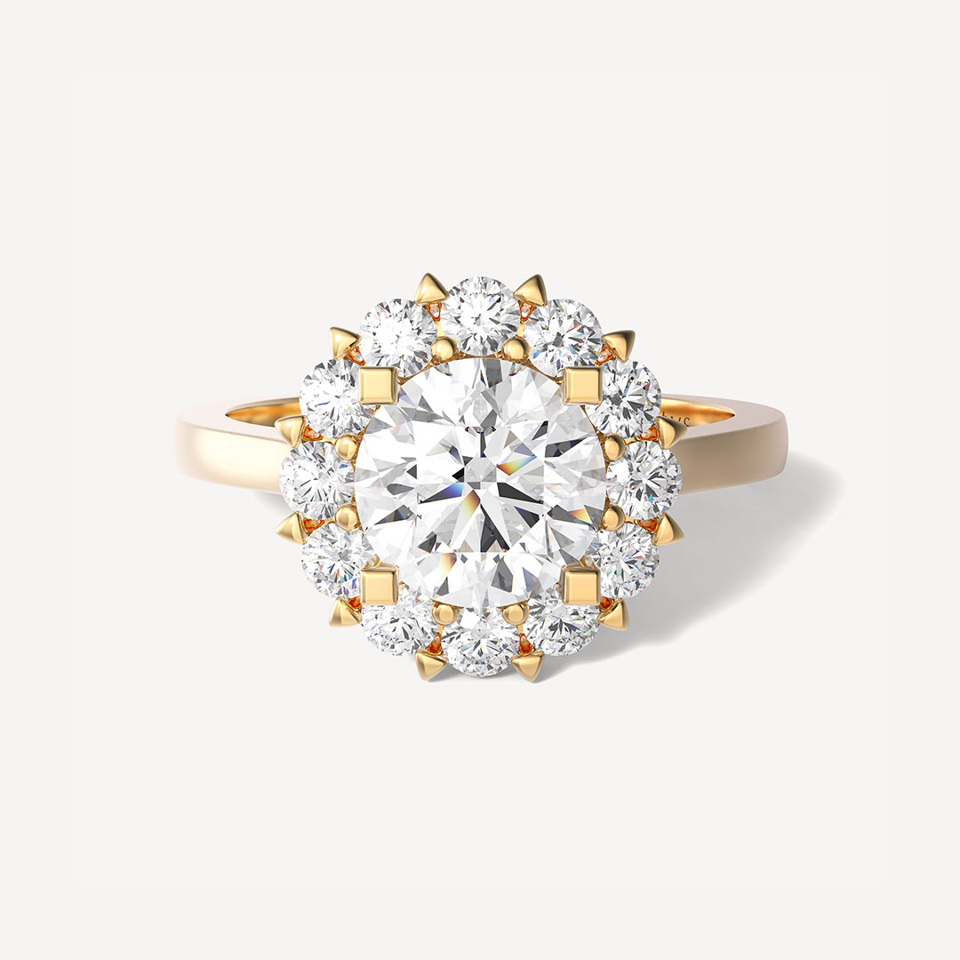 Dahliataille Round - 0.70 Ct