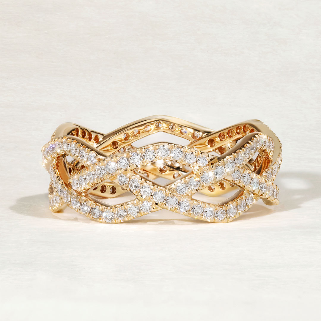 Alliance en diamants Infinie