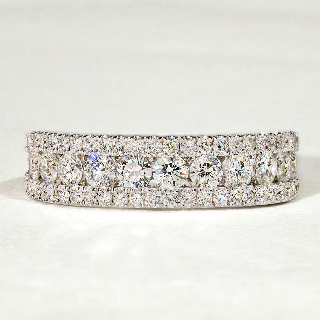 Alliance en diamants Scintillante