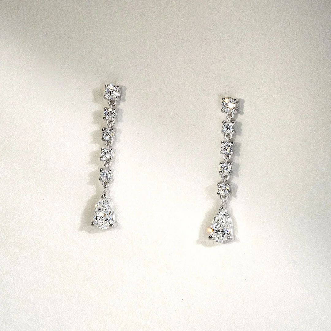 Craquantes Pear - Diamond Earrings